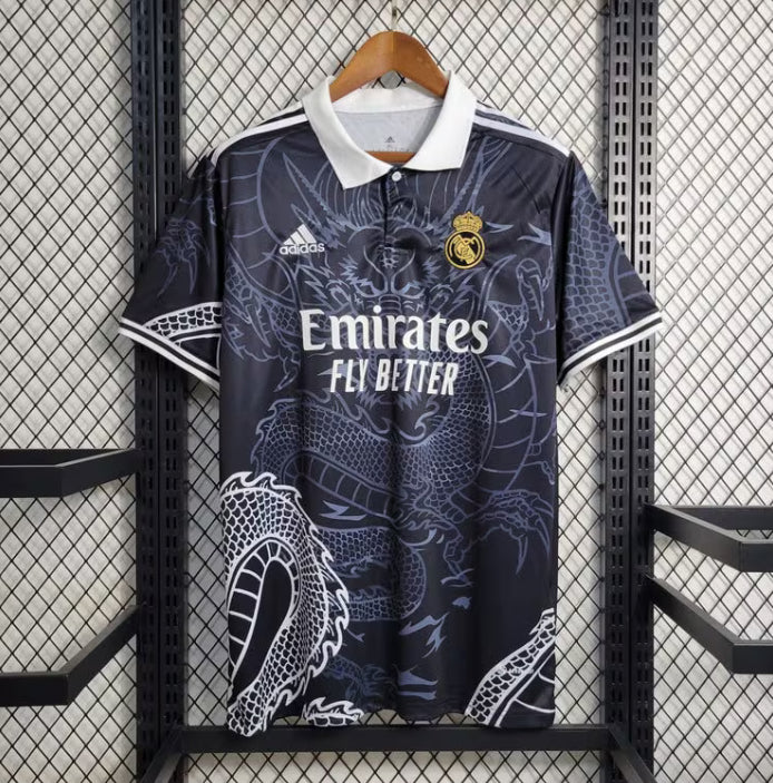 Maillot Real Madrid Dragon Noir